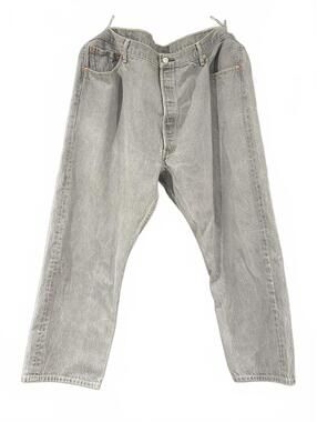 Levi’s 501 46 x 30 Button Fly Gray Wash Straight Leg Men’s Jeans
